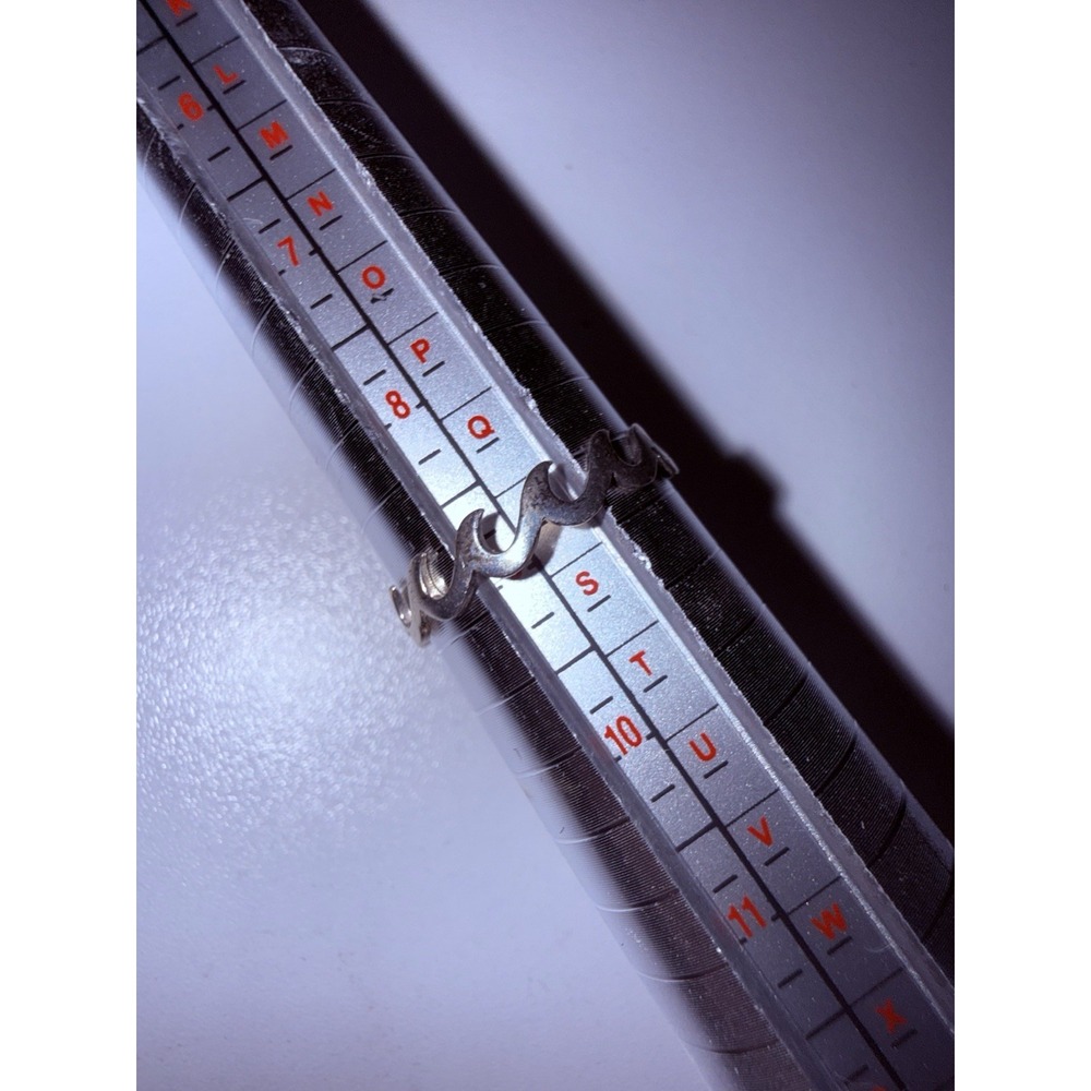 Classic Vintage Band Wave MOD SURF Sterling Silver Ring‎ Size 9 Cut Out